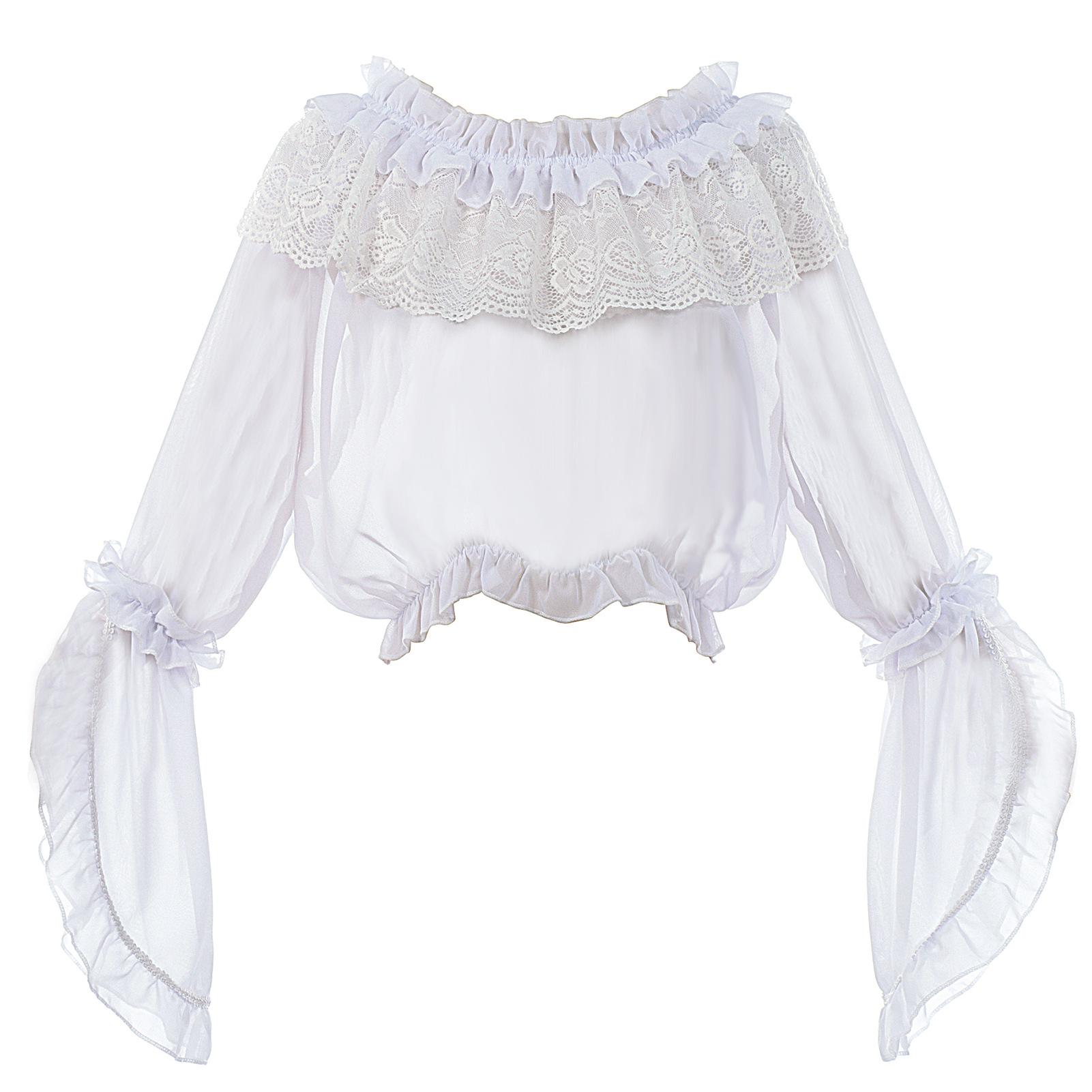 

Платье в стиле Лолита Готик Бодикон на Хэллоуин с длинными рукавами-принцессами, открывающими плечи One Size