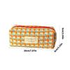 Woven Fabric Pencil Case Large Capacity Pencil Bag Multipurpose Pen Pouches for Students Women School Office Daily Use