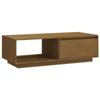 VidaXL Table basse Marron miel 110x50x33,5 cm Bois de pin massif