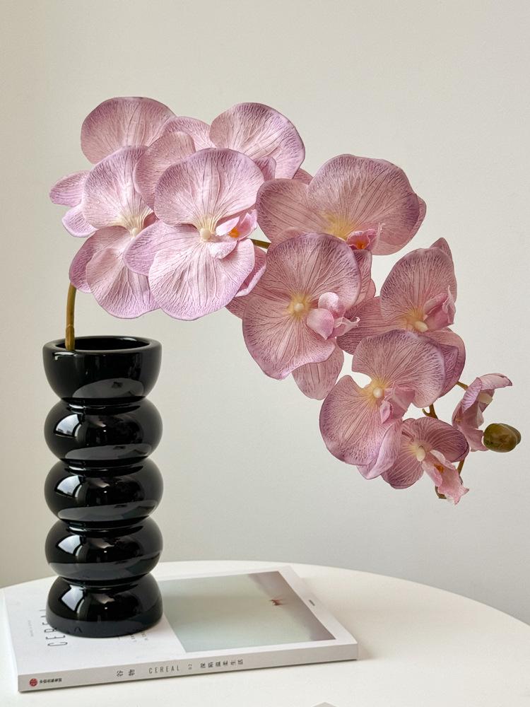White Phalaenopsis Artificial Floral Arrangement - Realistic High-End Decorative Accent