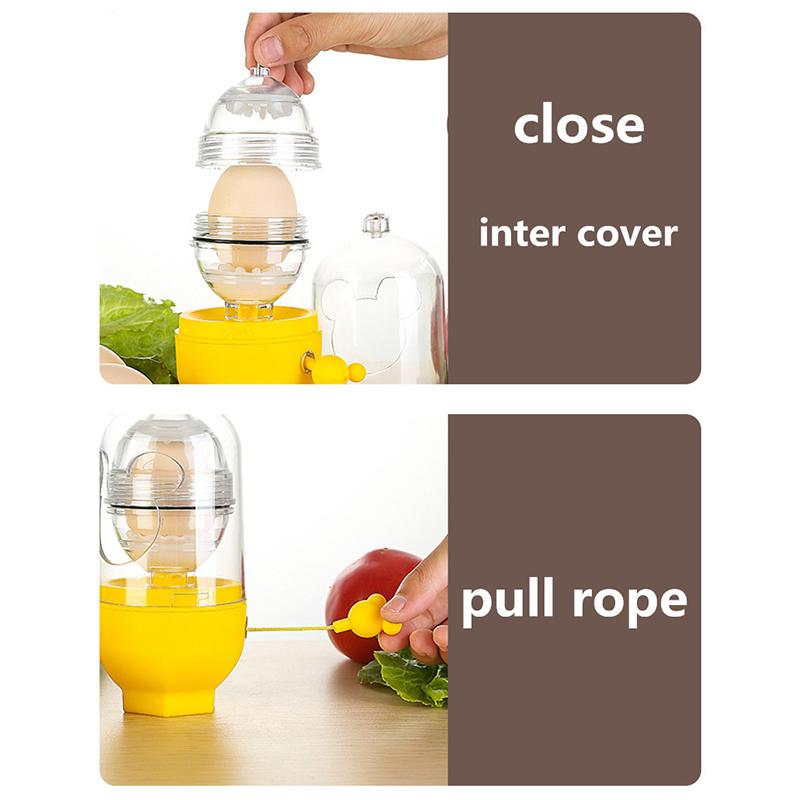 Egg Scrambler Hand Egg Shaker Mixer Food Grade Silicone Yolk & Egg White Mix