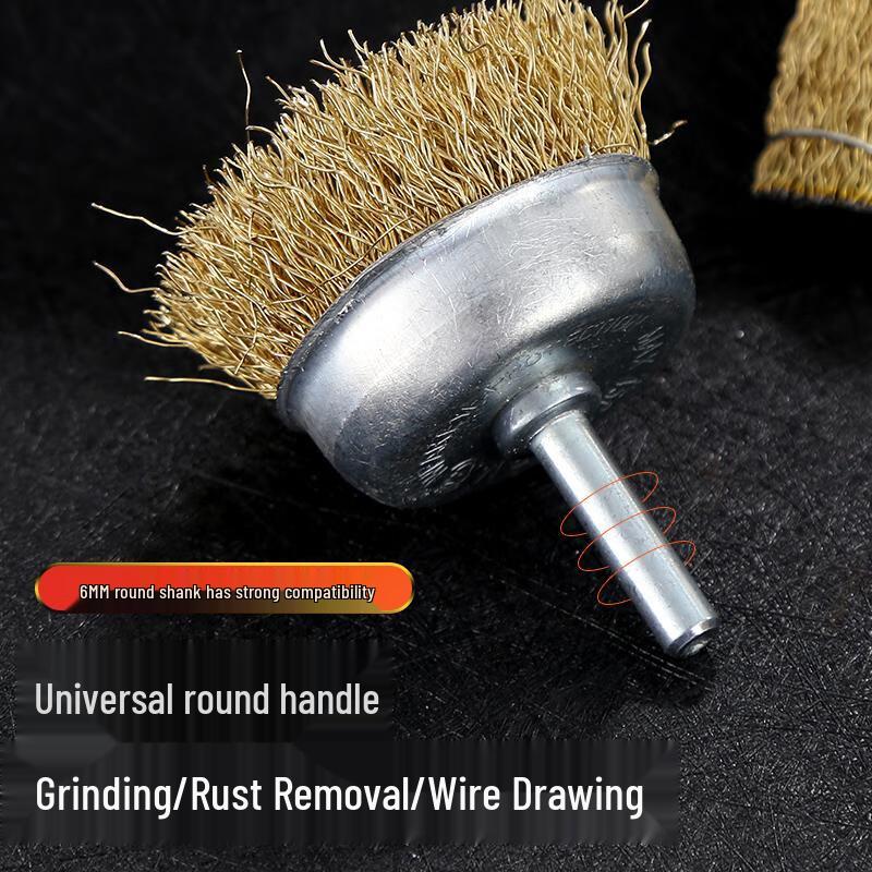 9-Piece Wire Brush Head Set for Electric Grinders
