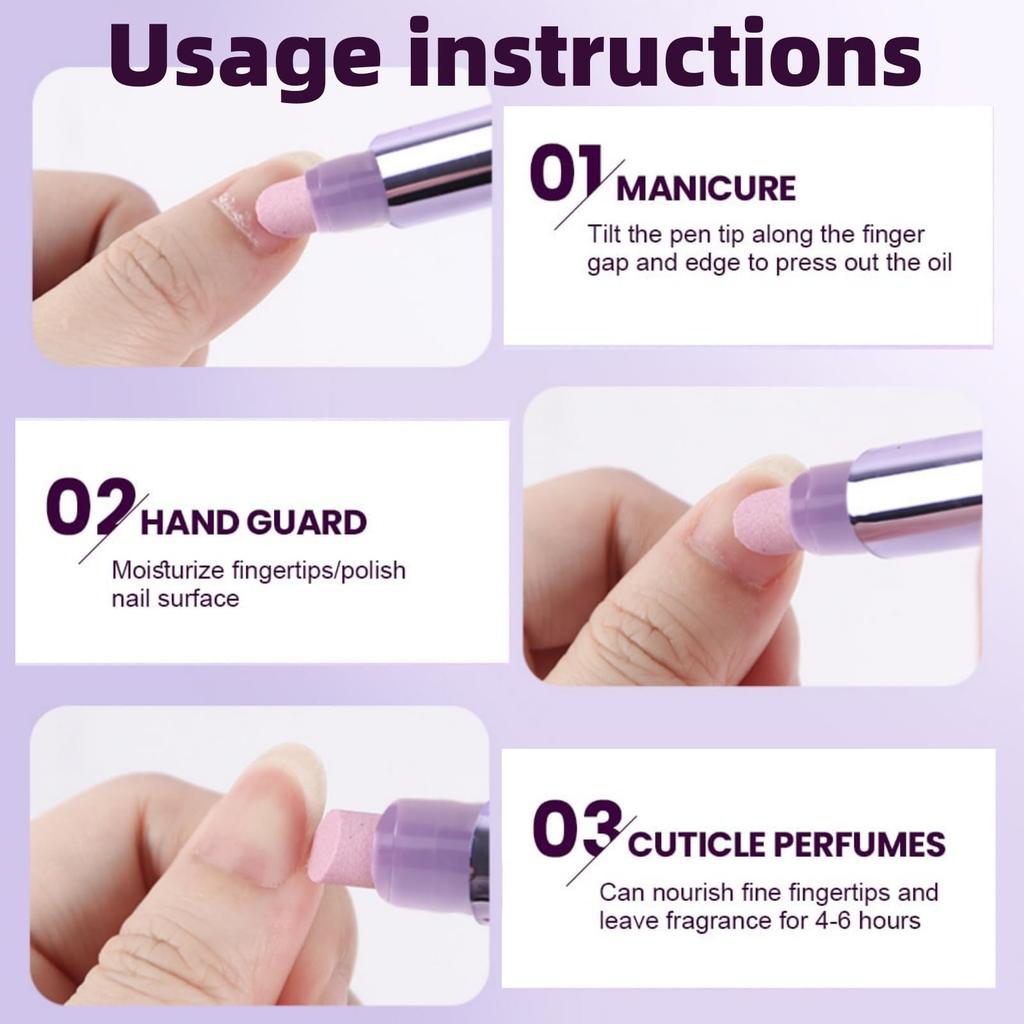 Nail Care Pen Cuticle Remover Hangnail Repair Tool Damaged Nail Treatment File Nourishing Oil for Nail Edge Moisturizing
