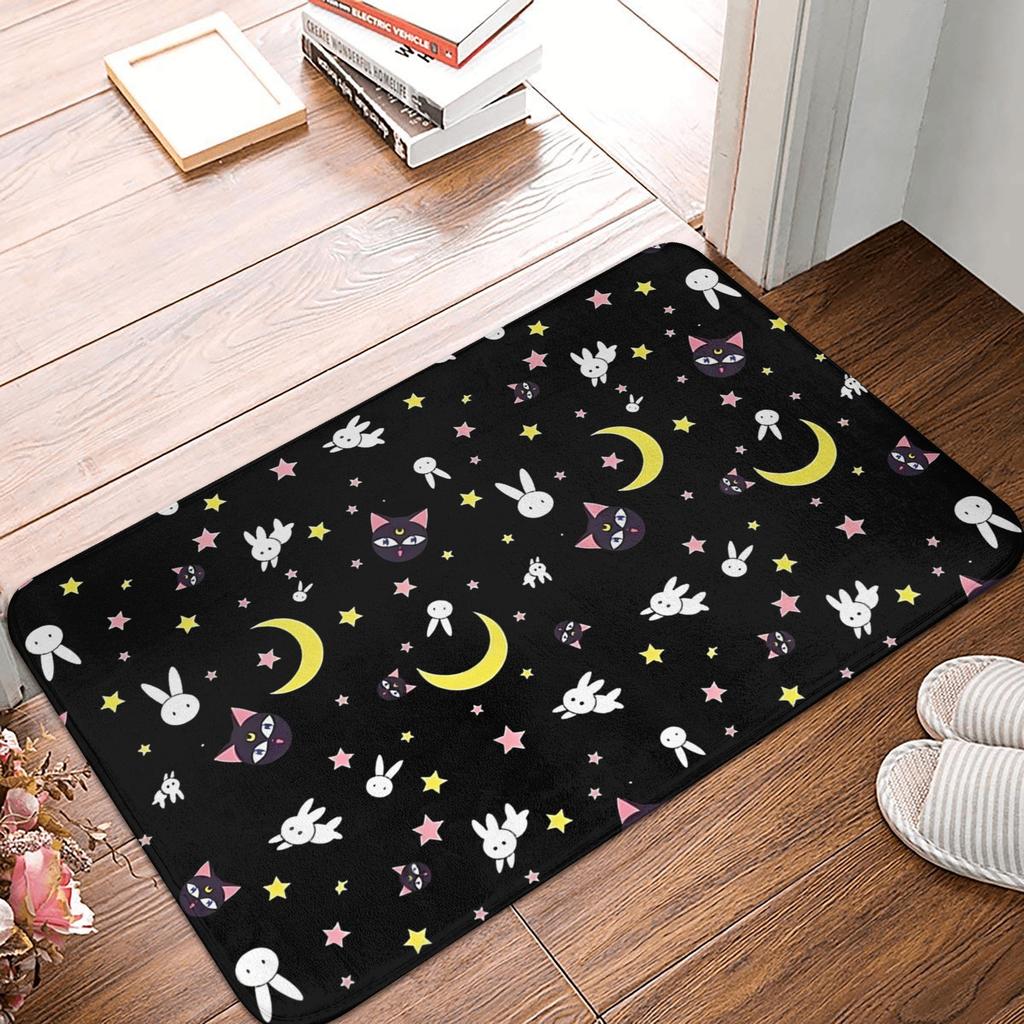 Anime Sailors Moons Doormat Anti-Slip Entrance Bathroom Kitchen Floor Door Mat Garage Rug Carpet Footpad