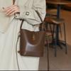 High End Fashion Handbag Bag for Women New Retro Simple Lock Bucket Bag Niche Crossbody Shoulder Bag