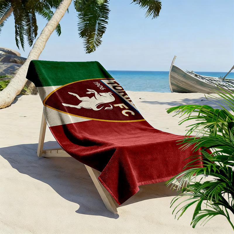 Torino Football Club2 Print Beach Towel, Large Soft Quick Dry Towel for Beach Camping Swimming