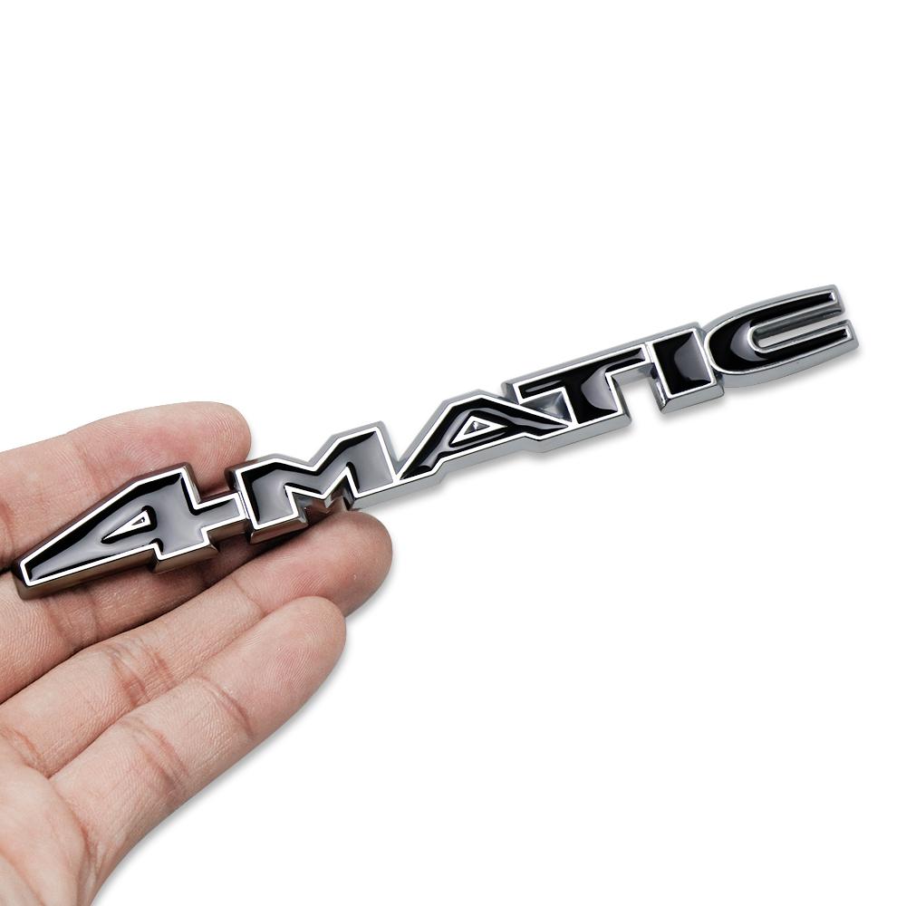 

4MATIC Badge Metal Stickers Car Trunk Body Decals Emblem Refitting For Mercedes Benz AMG W124 W202 W203 W204 W210 W211 W212 W220