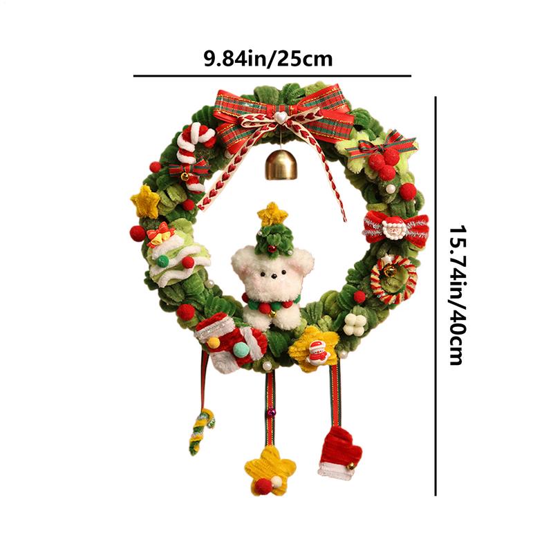 Christmas Craft Kit Funny Cute Home Decor Tree Decoration Twisted Stick Kits For Window Door Wall Indoor Outdoor Children Teens