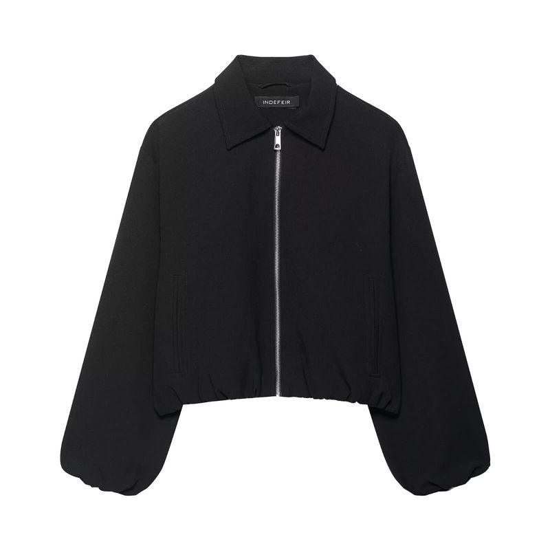 Kaslead New Women Clothes Western Style Fashion Zip-up Puffy Jacket 8372246 712