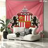 Sunderland A.F Custom Name Wall Tapestry Aesthetic Wall Hanging Printed Fabric Blanket Decorative Tapestries for Bedroom Living Room Home Decor