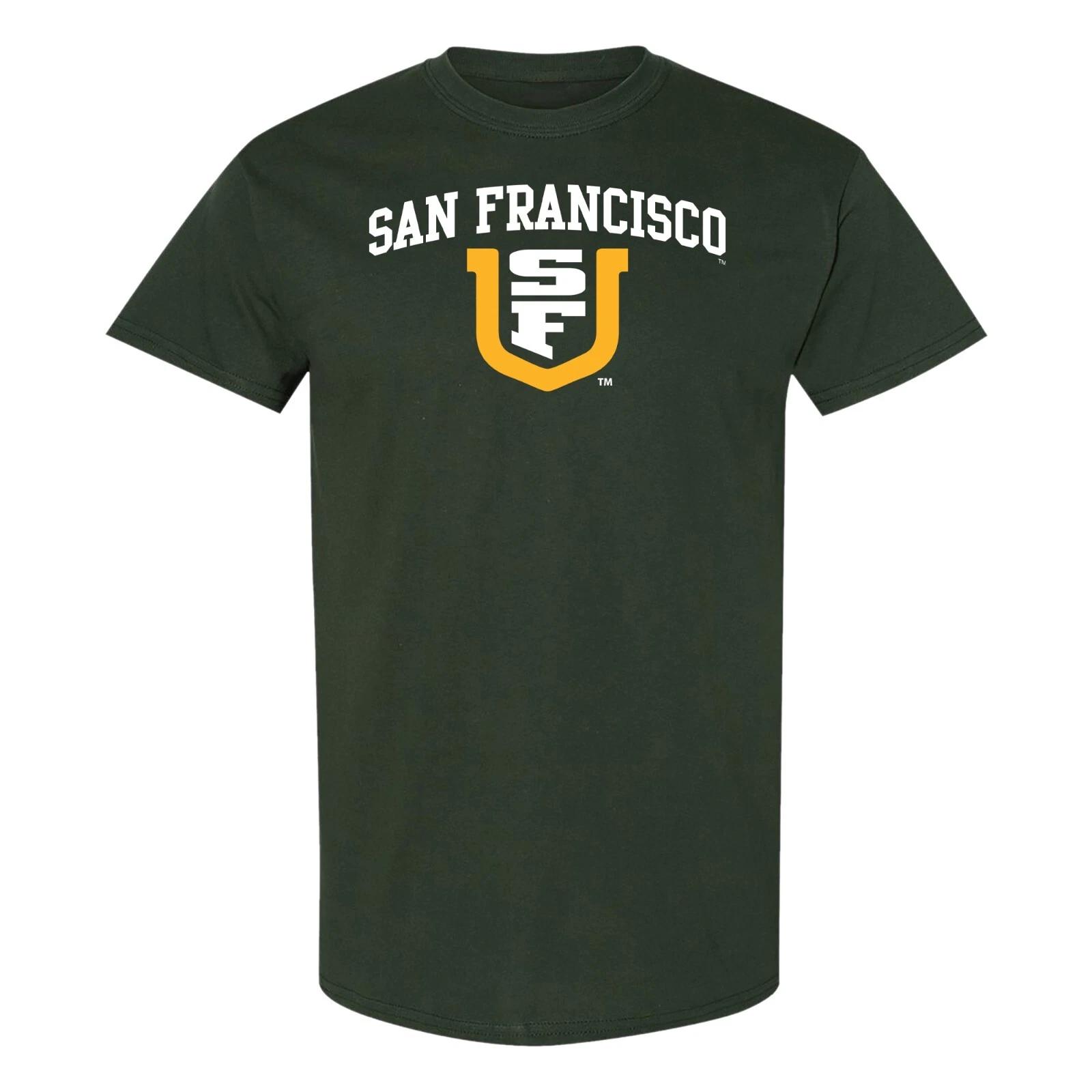 University of San Francisco Dons Arch Logo T-Shirt - Forest S