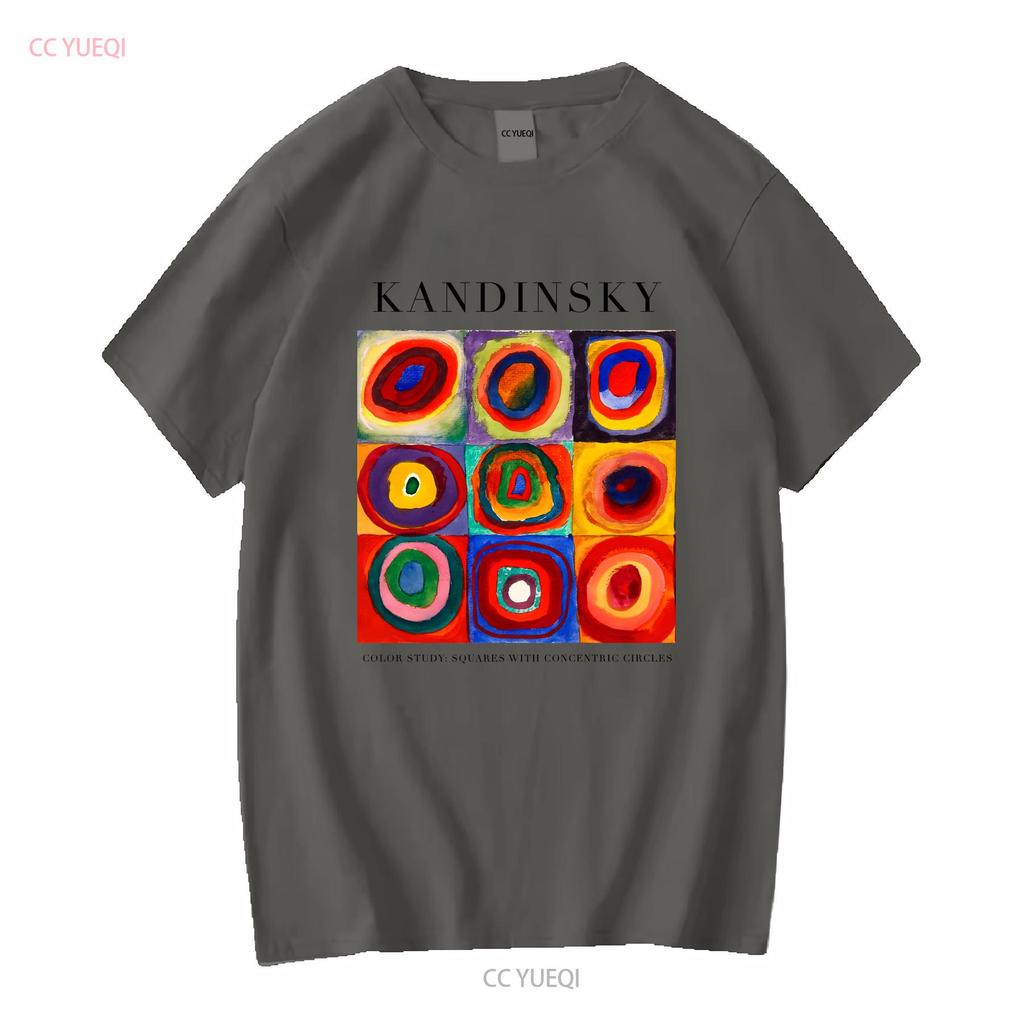 Wassily Kandinsky Gemälde T-Shirt Kunst Feine Liebhaber für Sie Ihn Modern lang- oder kurzärmelig vintage Gewaschen Vielseitig homme