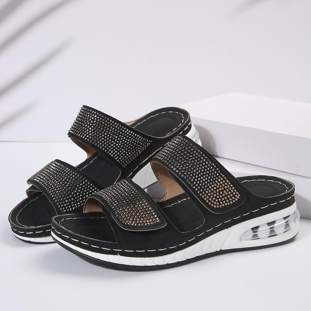 Fashion 2025 New Women's Summer Fashionable versatile Non-Slip Sandals Women's Wedge Lightweight breathable Outdoor Slipper Footwear
