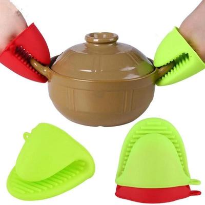 Non Stick Anti-slip Bowel Holder Clip Oven Mitts Hot Proof Useful Kitchen Tools Resistant Gloves Kitchen Heat Clips Insulation