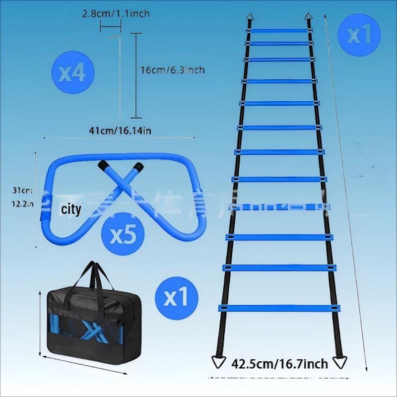 YTYIN 6M Agility Ladder & Hurdle Training Set CN plug (adapter included)