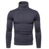 Sheath Slim Fit Men Sweater Knitted Pullovers Turtleneck Jumpers Solid Long Sleeve Slim Fit Basics Casual Standard Wool