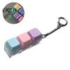 Mechanical Keyboard Fidget Keychain 2/3/4/9-Keys Toy, Stress Relief Push Button Finger Toy Clicker LED Light-up Tactile