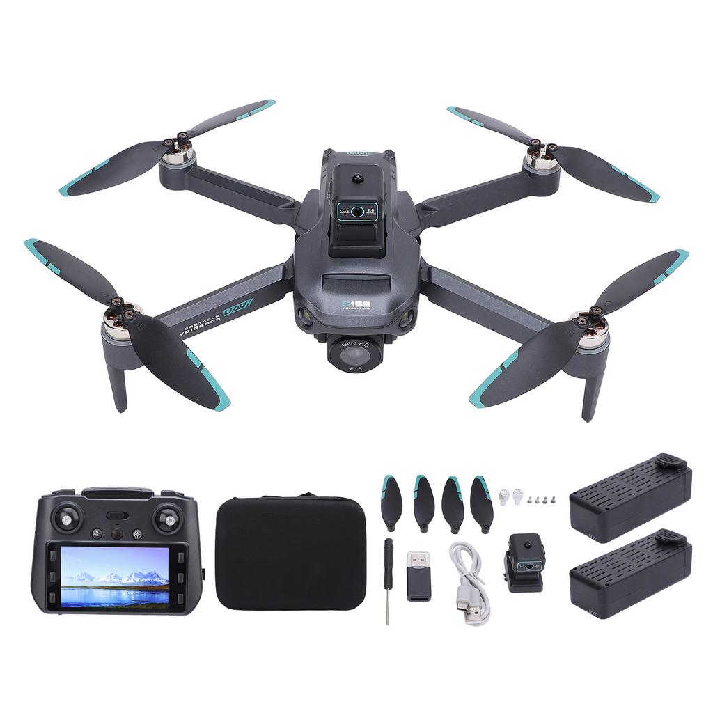 RC Drone with HD Dual Cameras 5G Wireless Obstacle Avoidance Brushless RC Quadcopter with LED Light