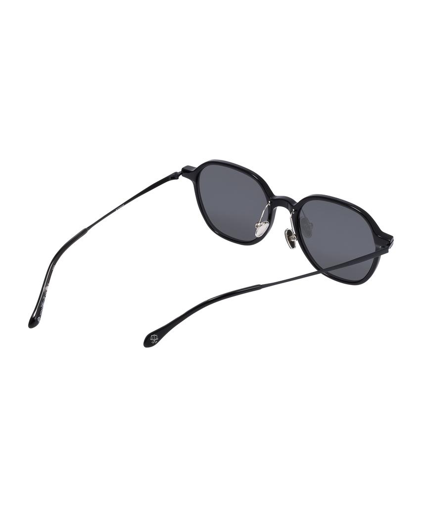 Heonteoaiweeo [Unisex] Square Combination Sunglasses Matte Black Hta01