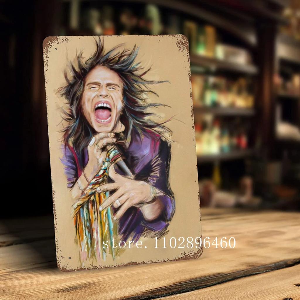 Steven Tyler Metal Plaques & Signs wall decor Vintage Tin Signs Captain Metal Poster Decor for Bar Pub Club Wall Decoration