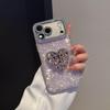 Porous Love Shell Rhinestone iPhone Case for iPhone 17 Pro Max/15/11/12
