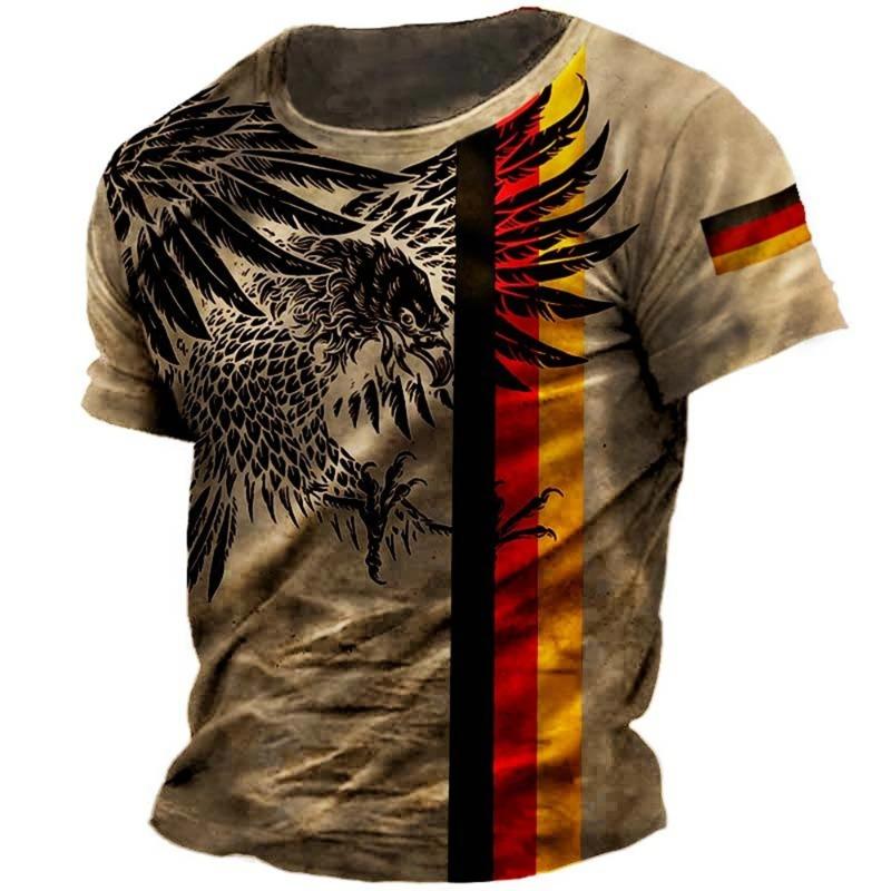 Men Vintage Motorcycle 3d Print Casual Short Sleeve Loose Oversized T-shirts for Men Sweatshirt Men's Top Clothing