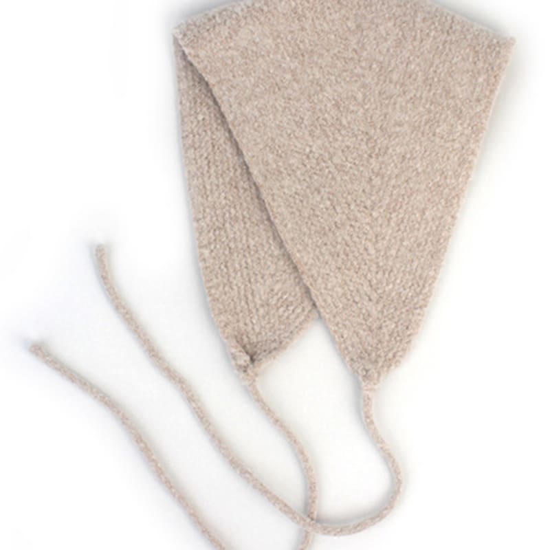 

Универсальная химическая шерстяная серая вязаная шапка-боннет FREE