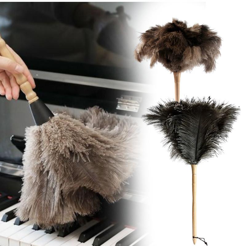 Feather Household Ostrich Duster With Handle For Efficient Dust Tool Removal