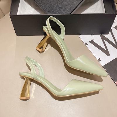Kobiety Markowe Czółenka Slingback Design Cienki Obcas Wysoki Obcas Sandały dla Kobiety Wsuwane Szpiczasty Nosek Buty na Imprezę Kobiety D310