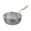 304 Stainless Fryer Basket with Fine Mesh, Oil Strainer and for Kitchen Deep Frying and Draining