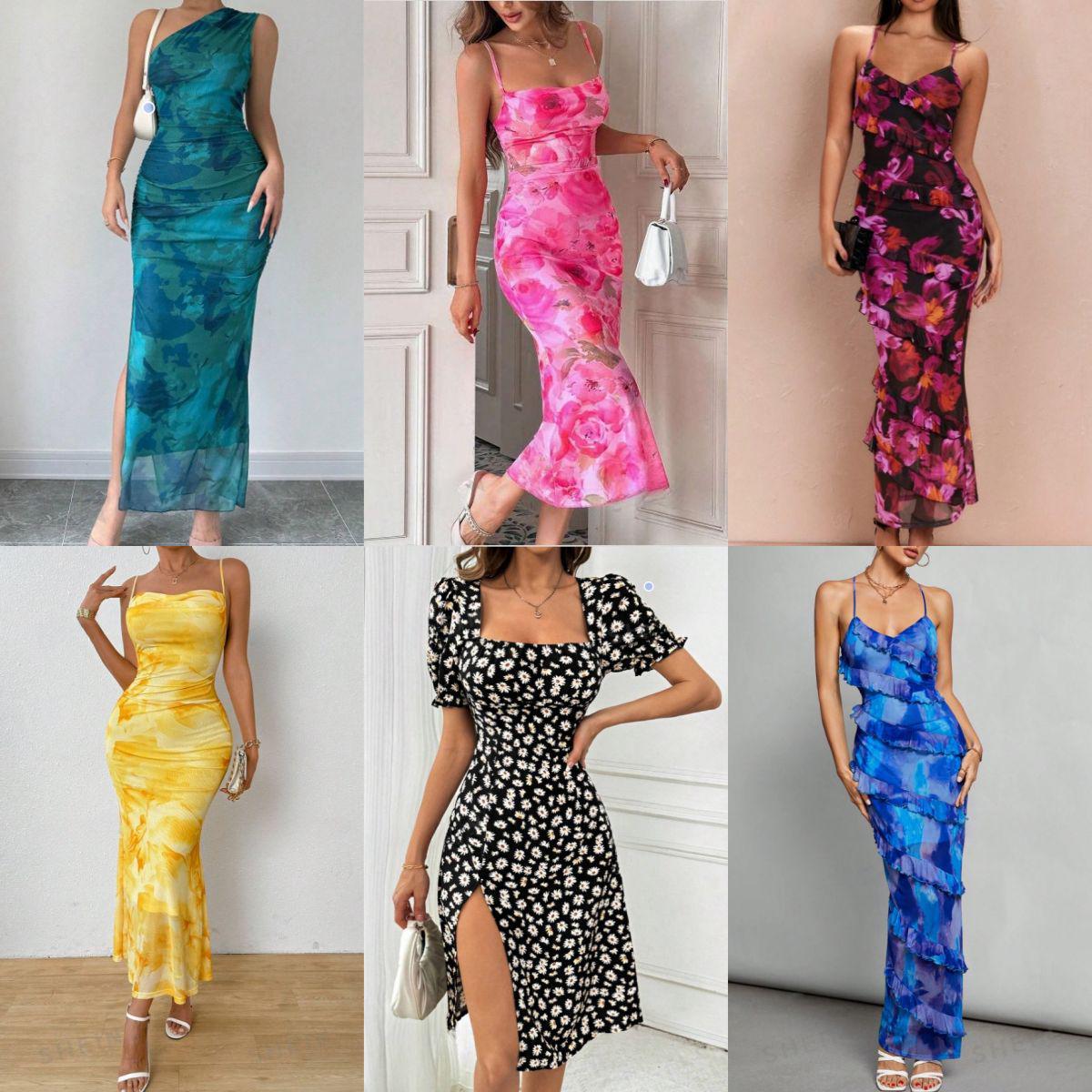 

Летнее женское платье 2024 года - Зарубежная торговля, женское платье Mixed Sizes