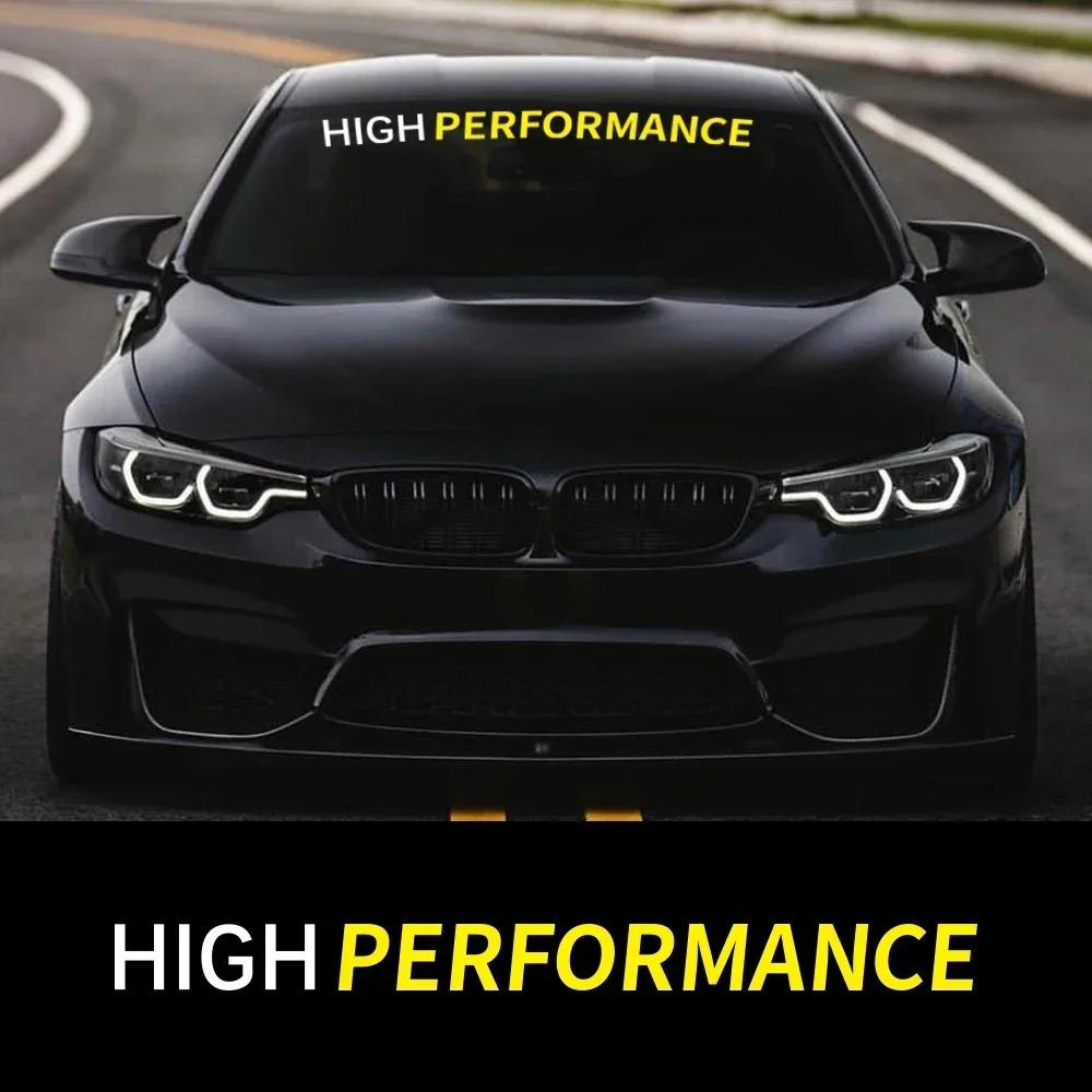 High Performance Slogan Banner Car Windowshield Sticker Self-adhesive PVC Auto Window Body Decoration Vinyl Decal Accessories