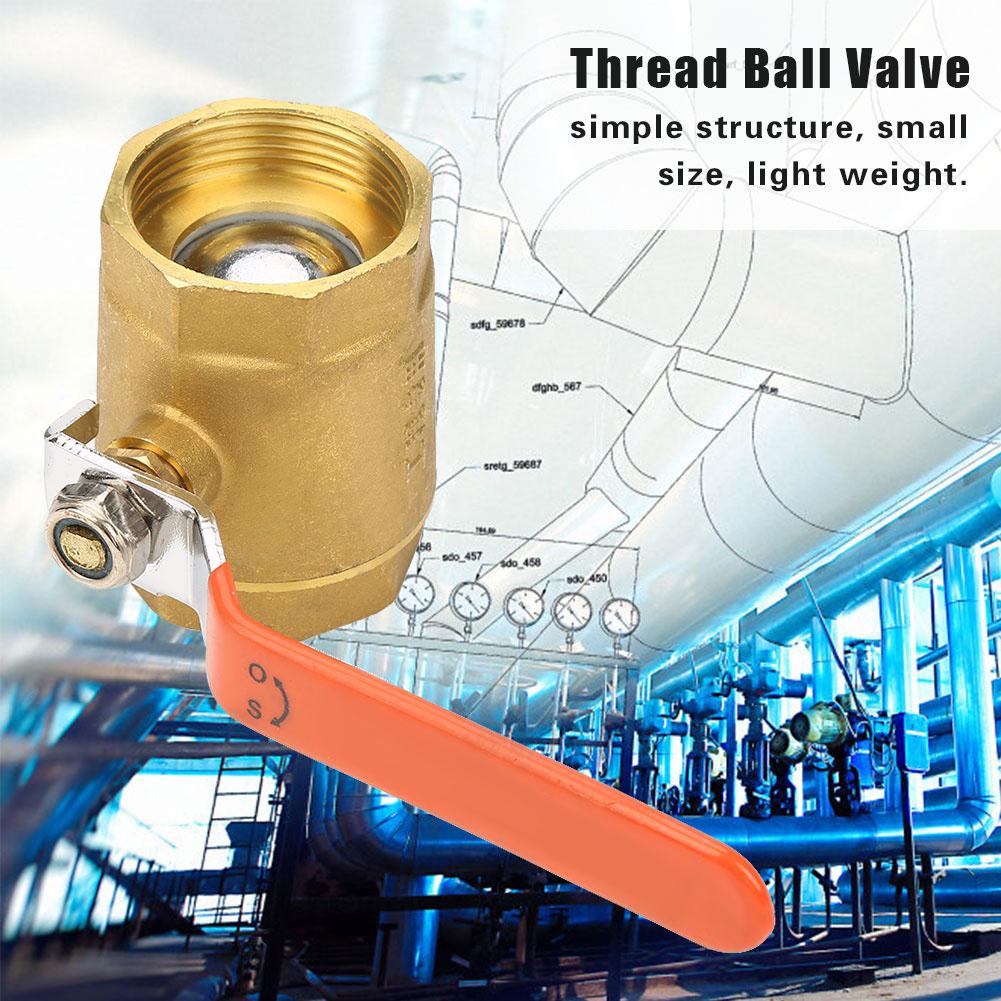 

1pc DN40 1 1 2 BSP Brass Pipe Ball Valve 1.6MPa for Water Oil Gas