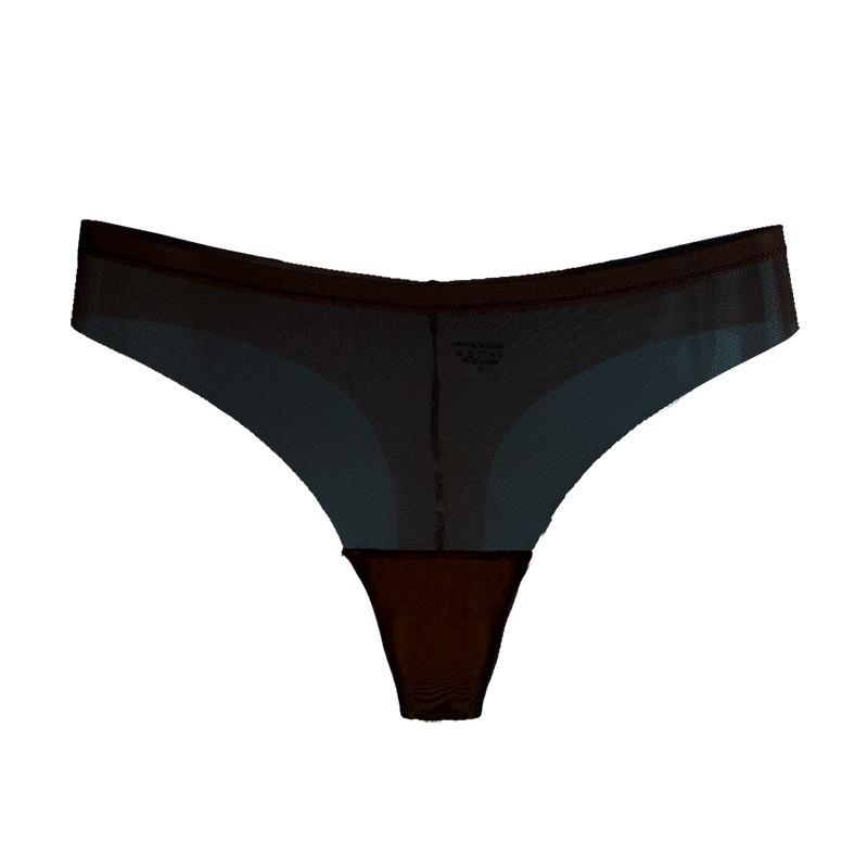 Women's Spring and Summer Sexy Cotton Bottom Crotch Breathable Yoga Sports Thong Underwear