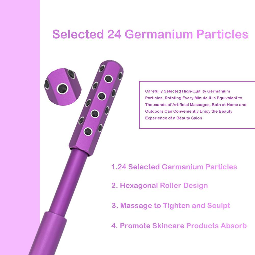 Germanium Stone Face Roller Beauty Sculptor Roller Facial Massage Tool for Face Up Lifting and Skin Care