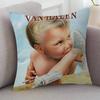 Rock Band Van Halen Cartoon Series Square Pillowcase Soft Waist Sofa Cushion Cover Bedroom Room Pillowcase