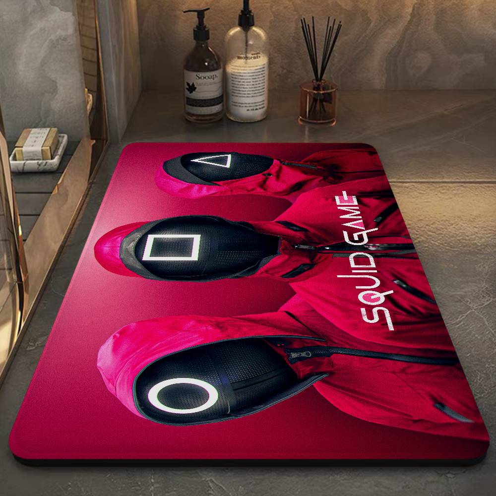 TV Game S-Squids Floor Mat Cheaper Anti-slip Modern Living Room Balcony Printed Bedside Mats
