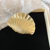 Fashion Gold Color Metal Shell Hair Claws Hairwear for Women Sweet Clip Crab Clamps Hair Clips Claw Clip Trendy Hair Accessories