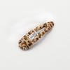 2Pcs Rectangular Drop-shaped Retro Hair Clips Korean Plush Leopard Hair Clips Female Personalized Hair Clips Headdress
