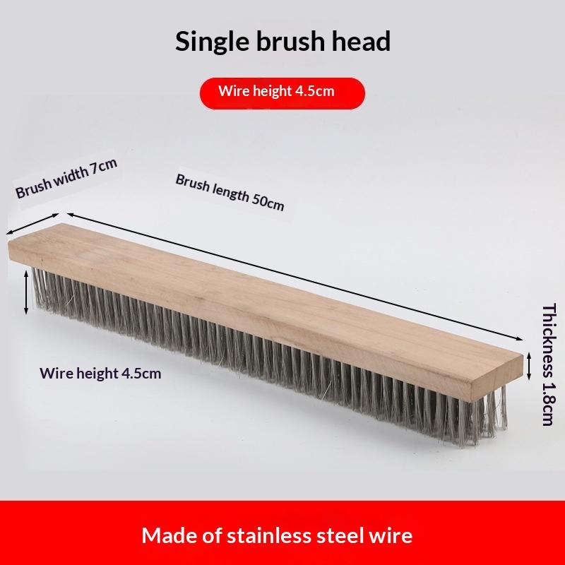 

Stainless Steel Wire Floor Brush Home Clean Scrubber Stain Remover Cleaning Broom Garage Patio Floor Steel Brush A5
