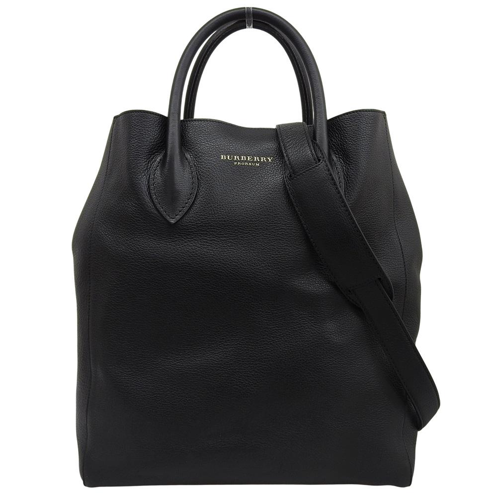 BURBERRY Prorsum Collection 2-way Tote Bag Shoulder Bag Women's Black Shoulder bag blackUsed