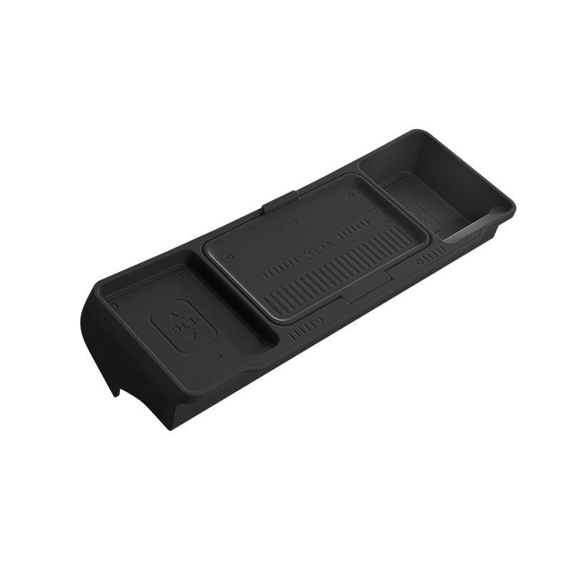 Silicone Anti-Shake Storage Box for Tesla Rear Screen Compartment