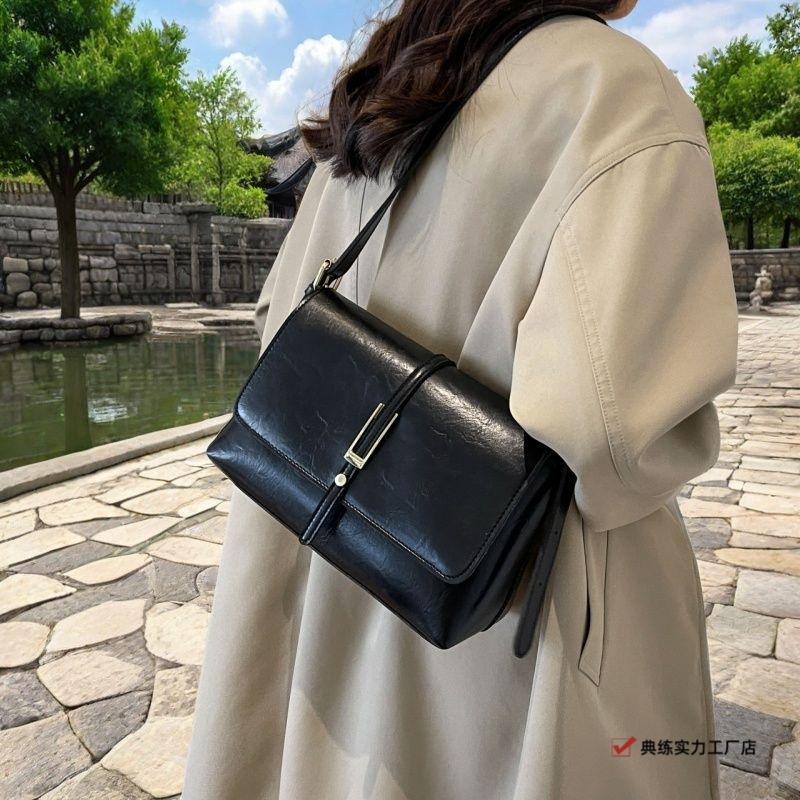 Premium Sense Retro Fashion Women's Bags Niche Trend Underarm Bags Versatile Large Capacity Original Messenger Small Square Bag