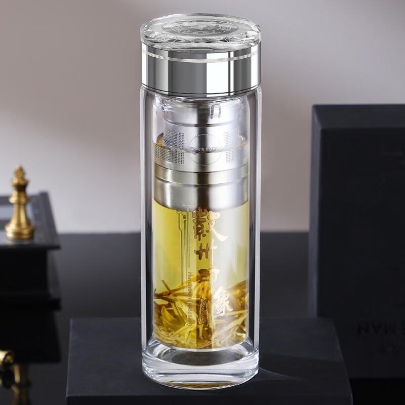 Fuguang Double-Layer Glass Tea Infuser Cup