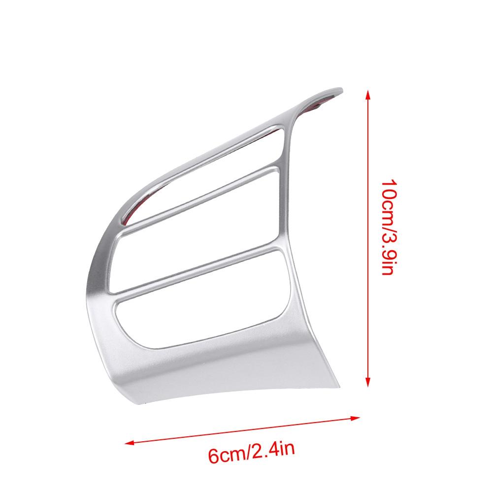 Car Interior Steering Wheel Cover Frame Trim for   Encino Kauai   2017-2020 SUV Silver