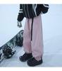 Unisex Waterproof Velvet Ski Pants for Winter Outdoor Sports - Trendy American Casual Joggers