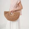 Handmade Weave Tote Bag Large Capacity Summer Beach Handbag Casual Grass Woven Bag  Girls