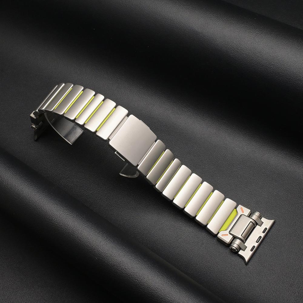 Stainless Steel Strap for Apple Watch Ultra 3 2 Band 49mm 46mm 45mm 44mm Luxury Watchband for Iwatch 11 10 9 8 7 SE3 5 6 Correa