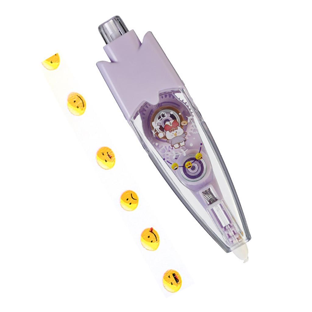 Correction Tape Decorative Sticker Pen Animal Press Type Decorative Pen Cute Pattern Decorative Tape Student Stationery Supplies
