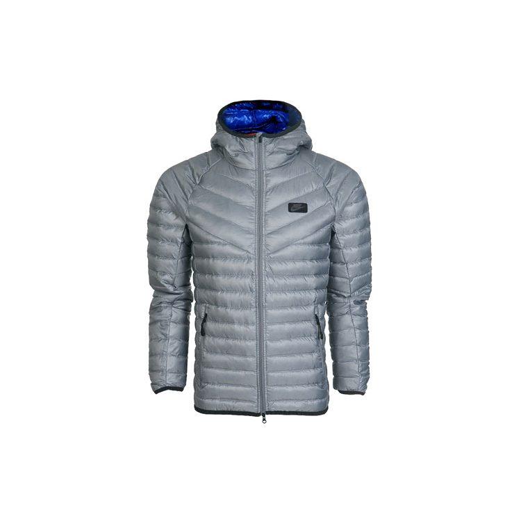 Nike Down Jackets Men's Gray Hooded Moderate Other 693534-065